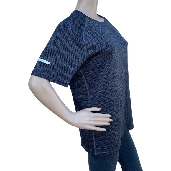 Champion Women Gray Short Sleeve Crew Neck Pullover Running Tee Shirt Size M - Picture 3 of 5